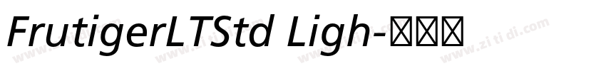 FrutigerLTStd Ligh字体转换